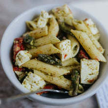 Load image into Gallery viewer, Pesto pasta salad with asparagus Eat Smart Richmond VA meal delivery service
